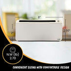 Desktop Whiteboard Set with 3 Colored Markers and Dry Erase Surface, Glass Whiteboard with Accessory Tray, White - Image 3