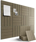 Fluxynara 48" x 36" Large Felt Bulletin Board，Olive Brown by FLUXYNARA