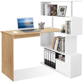 Mondeer 41.7" L-Shaped Desk with 4-Tier Shelves for Home Office by Mondeer