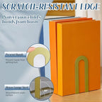 Chunful 18 Pcs Gold Metal BookEnds Shelves, 5.5 x 3.75 x 2.25 in - Image 4