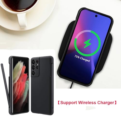 for Galaxy S21 Ultra Case with S Pen Holder [Replacement S Pen Included], Liquid Silicone Material Military Grade Protection, Phone Case and Stylus Set for Samsung Galaxy S21 Ultra 5G - Image 4