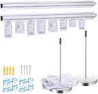 2 Pieces of 36-inch Aluminum Sliding Restaurant Order Ticket Clip Rails, with 2 Receipt Ticket Clip pins, Suitable for Restaurant, café, Kitchen, Office, bar memo Organizer by Unknown