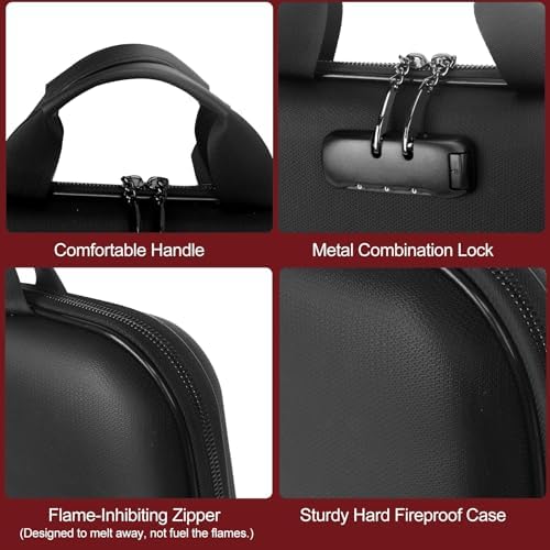 Fireproof Document Organizer with Lock for Important Documents, File - Image 4