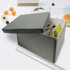 Lineco Record Storage Box 12x15x10 inch, Acid-Free Gray Boxboard, 1 Pack - Image 3