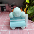 Animal_Turtle Sticky Note Holder Pop-up Note Dispenser with Pen Holder for Desk Office Decor, 3x3 In, Blue, C33 - Image 2