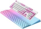 Ospelelf Keyboard Wrist Rest, Ergonomic Memory Foam Wrist Support for Typing & Gaming, Tilted Keyboard Pad, Aesthetic Desk Accessories for Office, Relief for Carpal Tunnel & Wrist Pain, Purple Blue by OspelelfOfficeSupplies