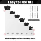 Cable Zip Tie Storage Holder, White, 14 x 13 Inch, 6 Pockets - Image 6