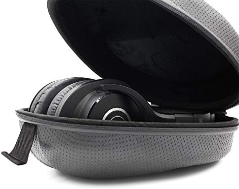 Audio-Technica ATH-M40x Professional Studio Monitor Headphones Bundle with Full Sized Hard Body Headphone Case and Microfiber Cleaning Cloth (3 Items) - Image 3