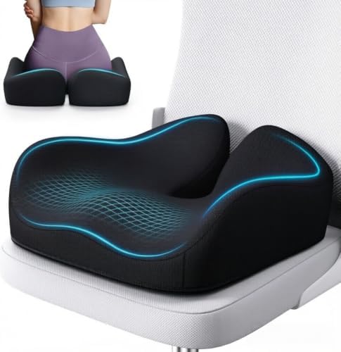 Benazcap Memory Foam Seat Cushion, Ergonomic Office Chair Cushion by Benazcap