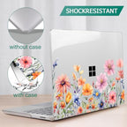 Mektron Case for 13.5" Microsoft Surface Laptop 5/4/3 with Metal Palm Rest Model 1951/1868, 2019/2021/2022 Release Plastic Hard Shell Cover with Screen Protector + Keyboard Cover, Floral P165 - Image 6