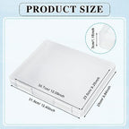 PerKoop 6 Pcs Clear Paper Storage Box,12.4 x 9.84 x 1.18 Inches,White - Image 2