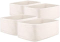 OIAHOMY 4 PACK 12L Storage Baskets for Organizing Storage Bins White by MasterofSpaceOptimization