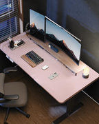 AFIING Large Desk Mat 55" x 24" - PU Leather Desk Pad Protector, Waterproof Non-Slip Extended Mouse Pad for Office Desk, Keyboard, Laptop and Home Workspace (Light Blue) - Image 6