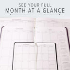 Gallery Leather Large Monthly Planner 2026-2027 Acadia Navy - US Space Force - Image 5
