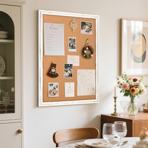 Cork Board Bulletin Board, 36"x24" Corkboard for Wall - Image 2
