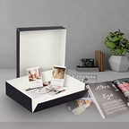 Lineco Museum Archival Storage Box, Drop Front, 9.75x12.75x3 in, Black - Image 6
