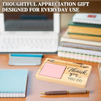 20 Pcs Back to School Teacher Appreciation Gifts Bulk Wooden Sticky Note Holder Motivational Thank Your Gift Inspirational Sticky Notes for Teacher Back to School (Diverse) - Image 6