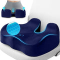 CushyOasis Seat Cushion, Gel Memory Foam Office Chair Cushions, (Blue) by CushyOasis