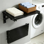 Wooden Folding Shelf Wall Mounted for Small Space, Fold Down Desk for Home - Image 6