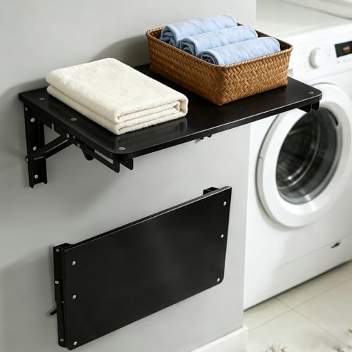 Wooden Folding Shelf Wall Mounted for Small Space, Fold Down Desk for Home - Image 6