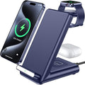 Wireless Charging Station,3 in 1 Charging Stand for Apple Multiple Devices by QKXC