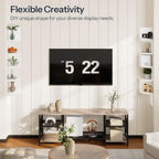 HOOBRO Corner Shelf Wall-Mounted, Set of 2 Floating Corner Shelves for Wall - Image 3