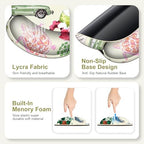 Mouse Pad, 4 in1 Large Desk Mat, Desk Pad Matt for Desktop, Anti-Slip XXL Big Computer Ergonomic Mousepad with Wrist Support for Keyboard and Mouse for Women I Watercolor Stickers - Image 6