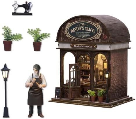 Book Nook Kit, DIY Miniature House Dollhouse Kit 3D Puzzle for Adults by ETKVR