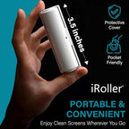 Screen Cleaner by iRoller - Pack of 12 - No Need for Spray or Wipes, Liquid Free - Reusable & Washable -Portable iPad Screen Cleaner for Touchscreen- Ideal for Smartphone, MacBook, Monitor - 3.5" - Image 2