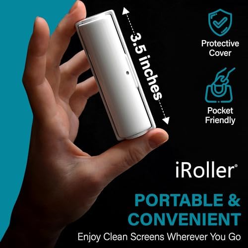 iPad Screen Cleaner by iRoller - Pack of 3 - No Need for Spray or Wipes, Liquid Free - Reusable & Washable -Portable Phone Screen Cleaner for Touchscreen- Ideal for Smartphone, Macbook, Monitor - 3.5" - Image 4