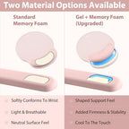 Sushret Mouse Pad and Keyboard Wrist Rest, 3-in-1 Gel Memory Foam Ergonomic Mouse Pad with Wrist Rest Set, Gaming Mousepad Arm Cushion Support for Computer Office Desk Accessories Cute Setup, Pink - Image 5