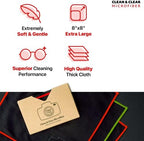 Clean & Clear Microfiber Cleaning Cloth, EXTRA LARGE [50 Pack] ULTRA PREMIUM Microfiber Cleaning Cloth - Microfiber Cloth for Camera Lens, Glasses, Screens, and all Lens. - Image 4