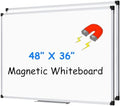 XBoard Magnetic Dry Erase Board 48 x 36 Inch, 4' x 3' Hanging White Board Silver Aluminum Frame Presentation Board for Home Office Classroom (Pack of 2) by XBoard