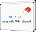 XBoard Magnetic Dry Erase Board 48 x 36 Inch, 4' x 3' Hanging White Board Silver Aluminum Frame Presentation Board for Home Office Classroom (Pack of 2) by XBoard