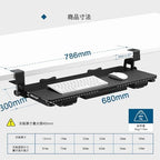 Keyboard Tray Under Desk with Drawer,26.77" X 11.81" Keyboard Tray Large Size with C Clamp-on Mount, Easy to Install, Save Space for Office Desk (Black) - Image 6