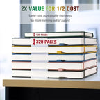 5 Pack Bullet Dotted Notebook Bulk, A5, 312 Numbered Pages Dot Journal Set - Image 2