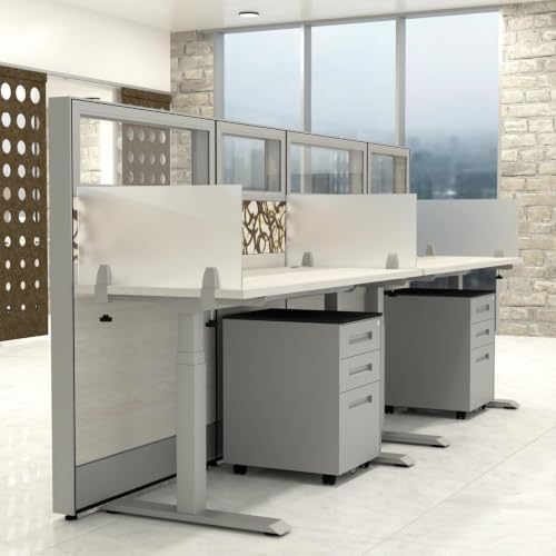 Acrylic Desktop Privacy Panels | 12" High | Clear or Frosted | Escape Privacy Solutions - Image 3
