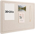 OWLKELA Felt Bulletin Board, 36 x 24 Inch, Oatmeal by OWLKELA