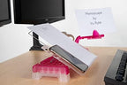 MemoScape Adjustable in-Line Document Holder for Typing | Reduces Neck Strain, Improves Focus, Boosts Desk Organization, and Workflow | Paper Holder Stand for Desk and Home Office - Pink (VUR 4000) - Image 6