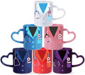 Pickmesh Nurse Week Gifts Bulk, 6 Pack Ceramic Nurse Coffee Mugs with Heart Handles, 10 oz Nurses Appreciation Cups for RN, CNA, Nursing Students, Graduation, Staff Coworker Gifts by Pickmesh