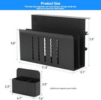 MAXECHO Desk Side Storage, Under Desk Laptop Mount, Table Side Hanging File Organizer, No Drill Clamp On Cable Management Tray, Laptop Holder with Magnetic Pen Holder for Office and Home, Load 22 Lbs - Image 5