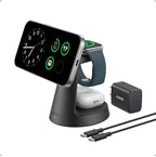 Anker MagSafe Charger Compatible, MagGo 3-in-1 Qi2 15W Charging Station by Anker