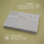 Dekali Designs Rustic Recipe Box and Cards and Dividers (4x6 Inches) - Comes with 50 Recipe Cards and 12 Beautiful Dividers - Wood Recipe Holder With Dual Slots - Image 5