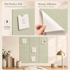 Felt Bulletin Board Tiles, Cork Board Alternative, 48 x 36 in - Image 3