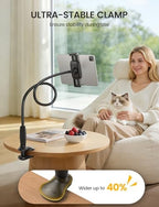 Lamicall Gooseneck Tablet Holder for Bed, Unique Tapered Flexible Arm - Image 4