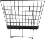 6-Tier Tabletop Book Rack, Heavy-Duty Metal Desktop Bookshelf Organizer, Foldable Magazine & File Holder Stand for Office, Home, Library, No Assembly Required, 44 lbs Capacity - Image 4