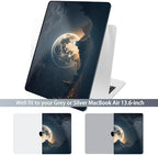 Batianda AstroGrid Case for MacBook Air 13.6" M2-M5 Chip, Moon in Sky - Image 2