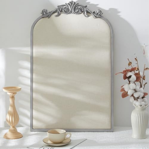 Wonderjune Linen Display Pinboard, Arch, 19" X 31", Silver - Image 6