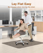 Blvornl Office Chair Mat for Hardwood Floor, 50"*63" Desk Computer Chair Mat for Hard Wood, Large Anti-Slip Hard Floor Protector for Rolling Chair, PVC Desk Rug for Office Dark Brown - Image 4