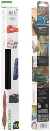 Nite Ize Gear Tie Original ProPacks - Reusable Rubber Twist Ties for Indoor & Outdoor Use - Bendable Wire Interior - Durable Rubber Exterior - Secure Grip - Black, 32" (12 Pack) - Image 6